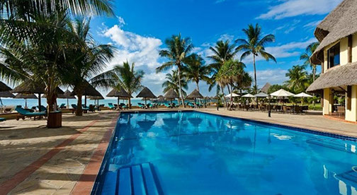 White Sands Resort pool and beach